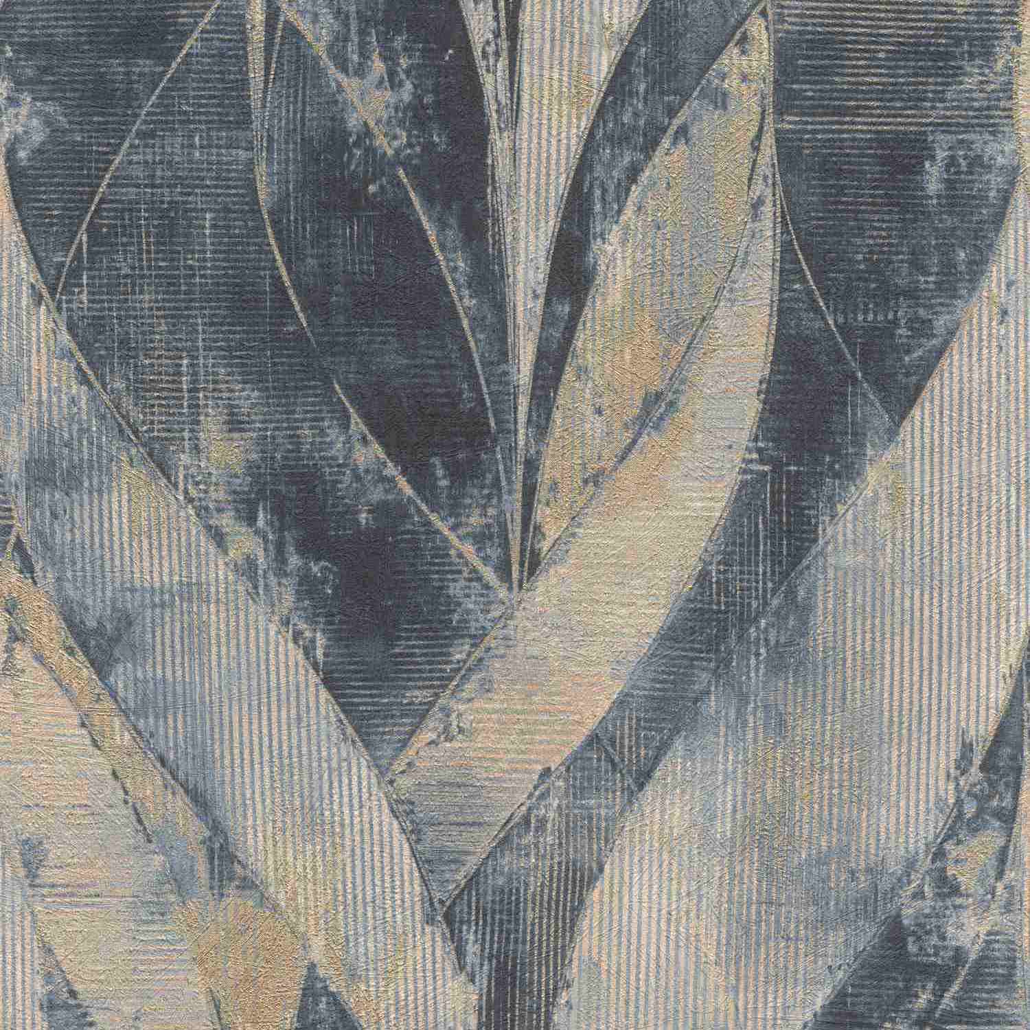 Rasch | Concrete | 520064 | Vliestapete | Industrial | 0.53 x 10.05 m | Blau