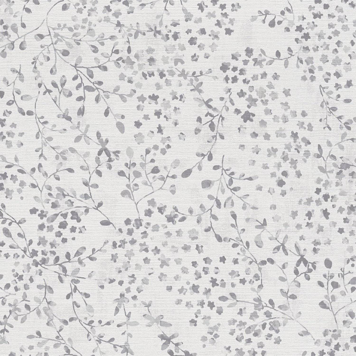 Vliestapete 397474 Grau Weiß Blumen Floral PintWalls II A.S. Creation