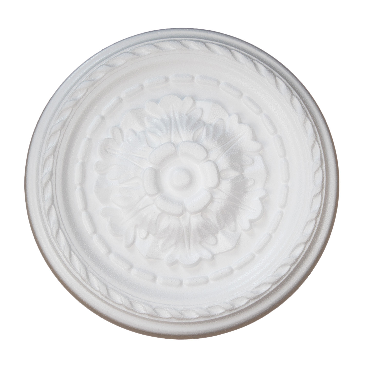 Marbet | Rosette "R6" | Ø 30 cm rosette | Styropor | weiß