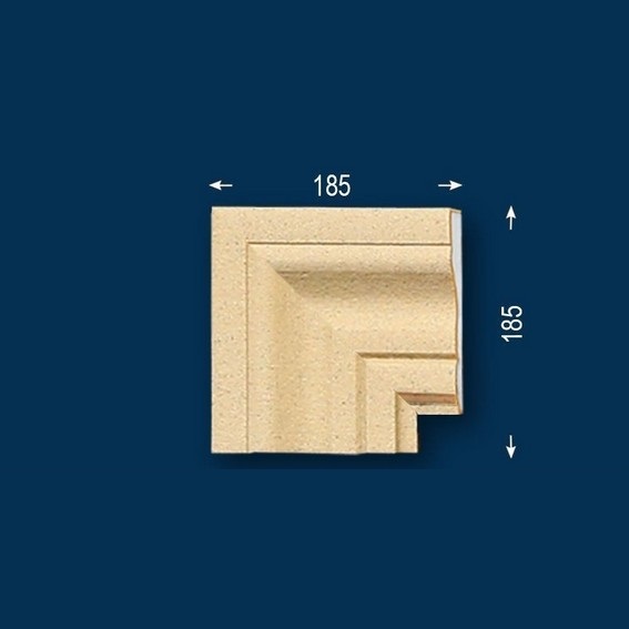 Wiesemann | Fassadenelement "FP23-b" | Eckstück | Fassadenstuck | Beschichtet