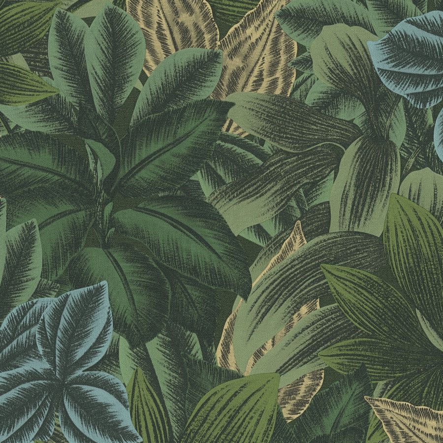 A.S. Creation | Travel Styles | 392224 | Vliestapete | Botanisch | 10.05 x 0.53 m | Grün