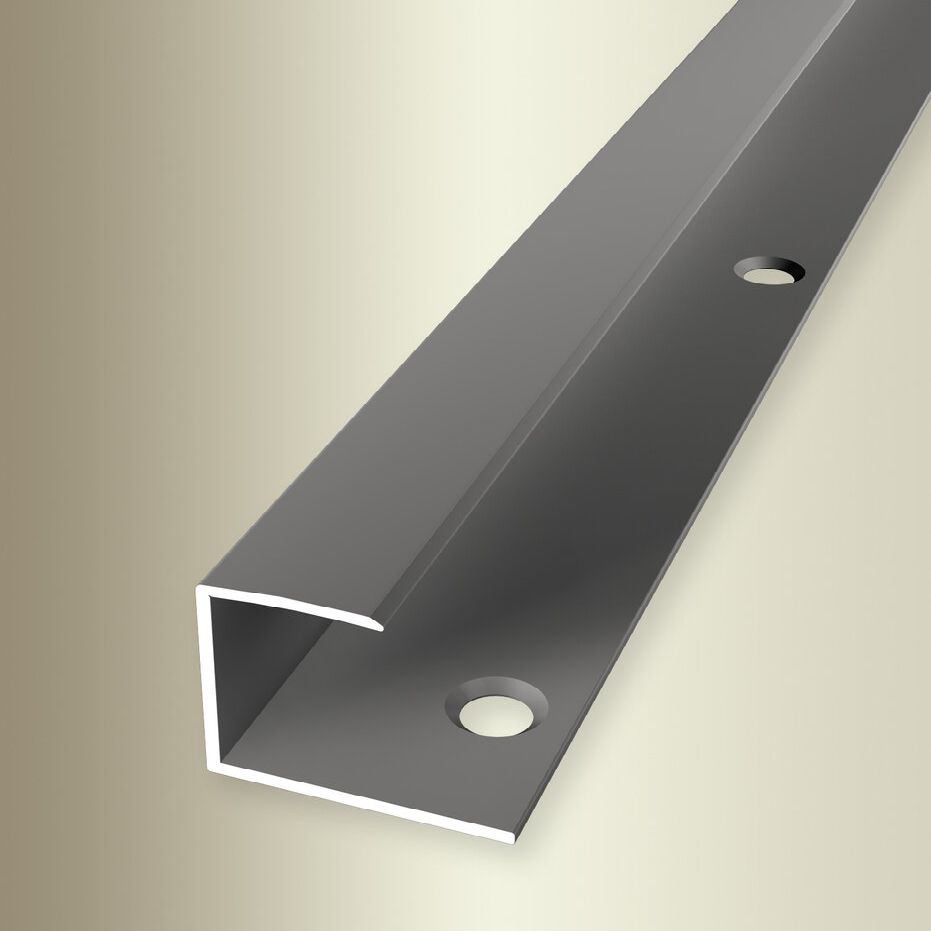 Küberit Einfass- & Abschlussprofile B 23 mm L 2700 mm Einfasshöhe 6 - 15.5 mm Alu elox
