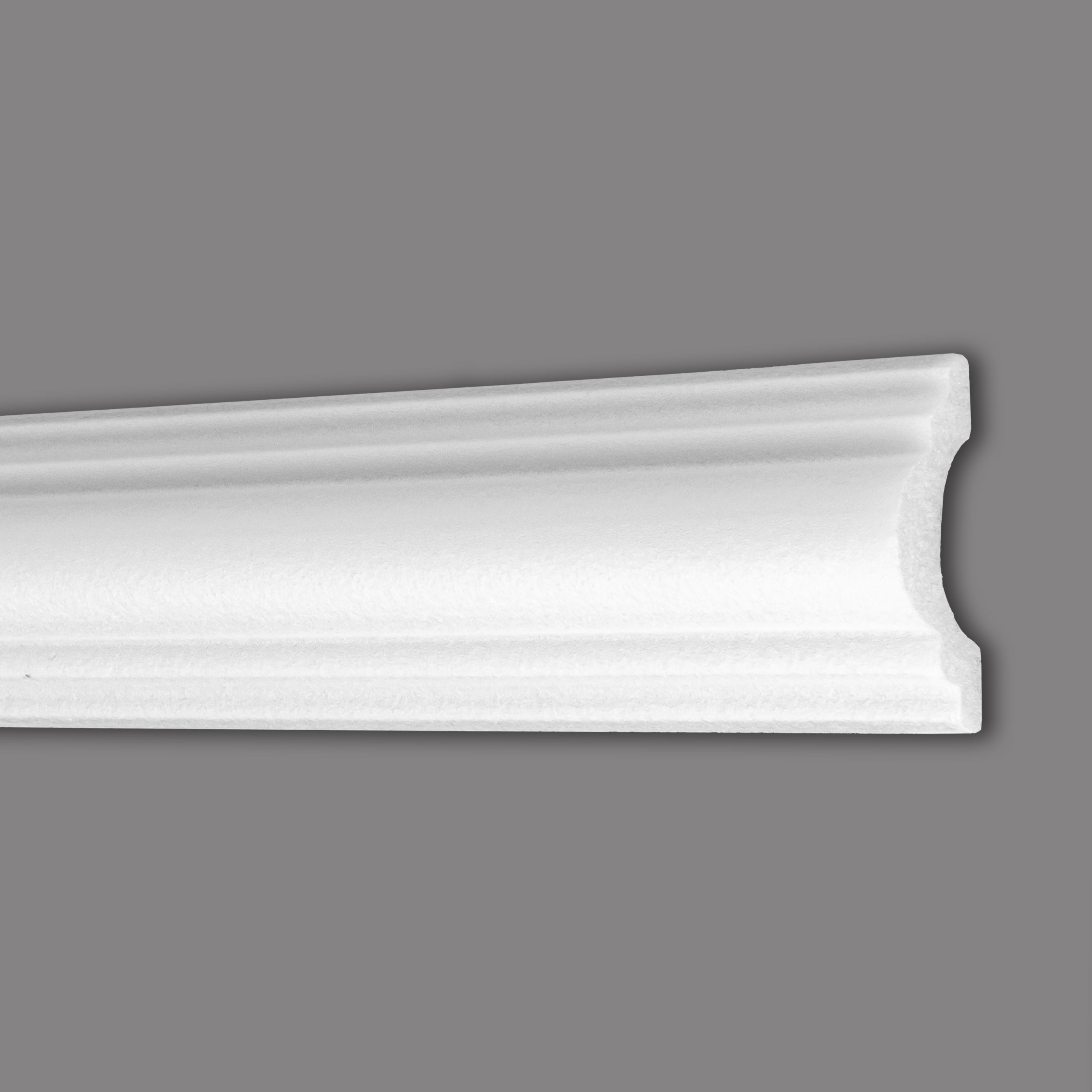 Wiesemann Zierleiste Freiburg 58 Polystyrol 26 x 58 x 2000 mm Wandleiste Weiß