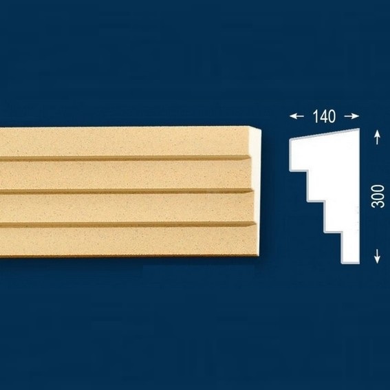 Wiesemann | Fassadenelement "FP32-b" | Endstück rechts | Fassadenstuck | Beschichtet