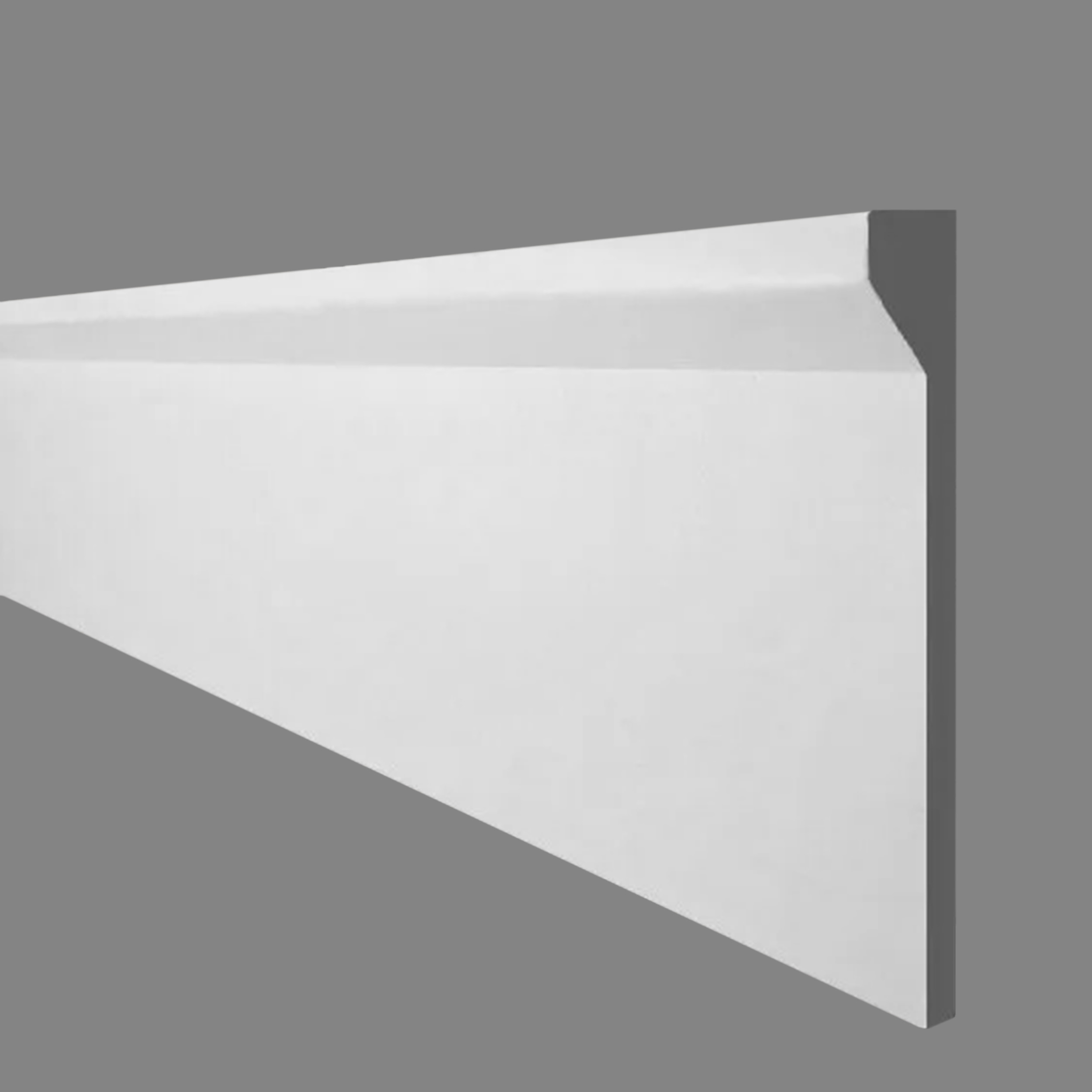 PROVISTON | Vorhangleiste Berlin | Gips | 30 x 150 x 1000 mm | Echter Gipsstuck | Weiß