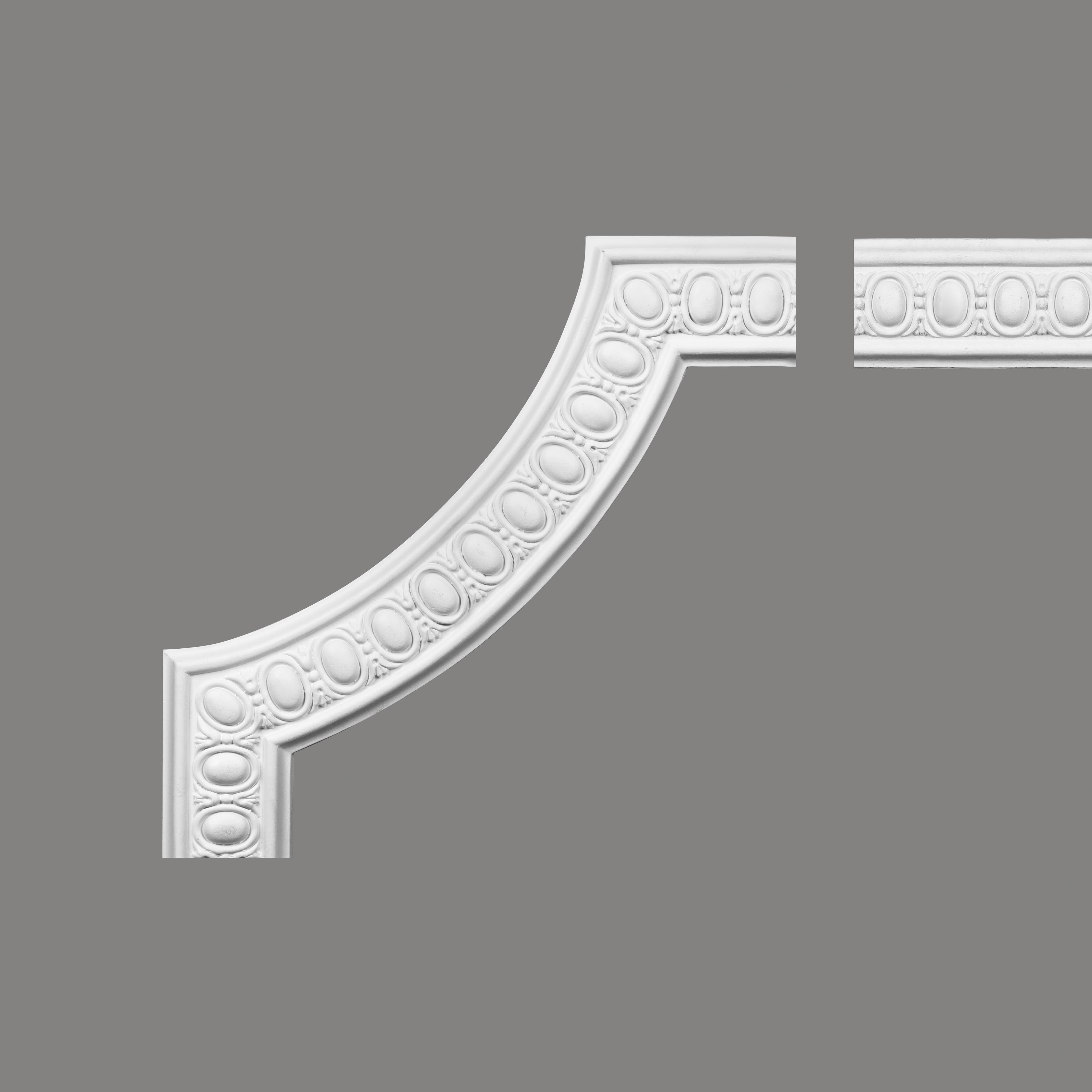 Mardom Eckstück für Wandleiste MDC250 Profoam 81 x 15 x 410 mm Weiß Stuckprofil Stuckleiste