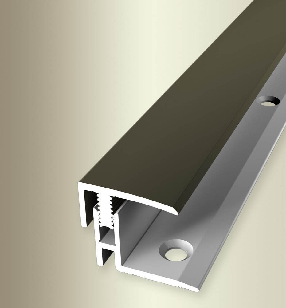 PROVISTON Einfass- & Abschlussprofile Breite 21 mm Einfasshöhe 12 - 17 mm Alu eloxiert