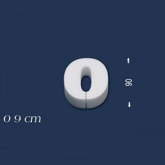 Deko Zahl 0 90 mm Styropor Zahlen Zahlendeko Weiß Wiesemann