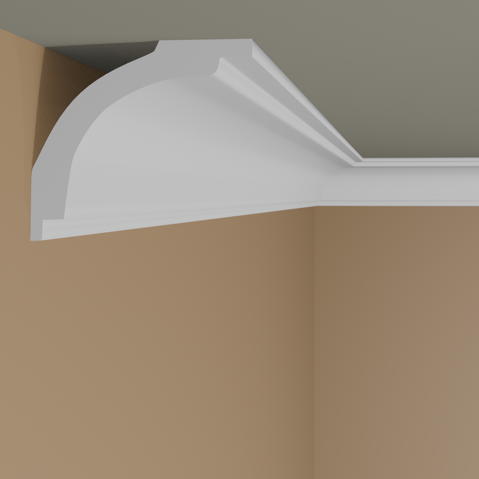 Elite Decor | Stuckleiste P932| Polyurethan | 40 x 40 x 2000 mm | Styropor Deckenleiste | Weiß