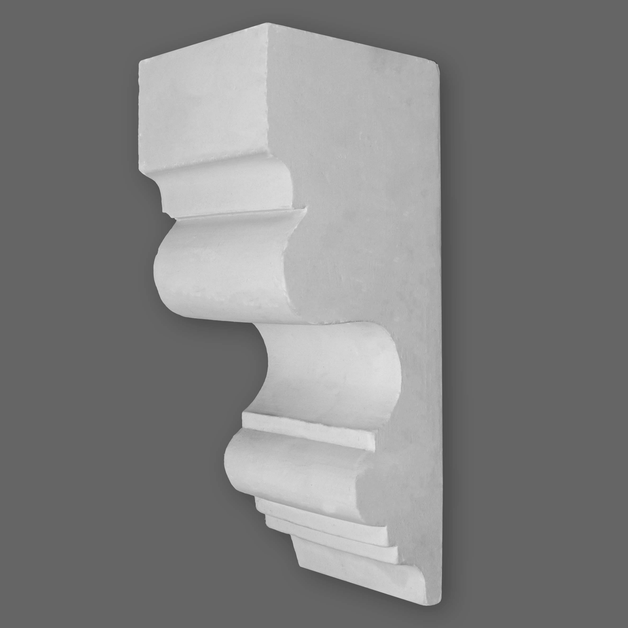 PROVISTON | Gipskonsole North Bay | Echter Gipsstuck | 80 x 215 mm | Konsole aus Gipsstuck