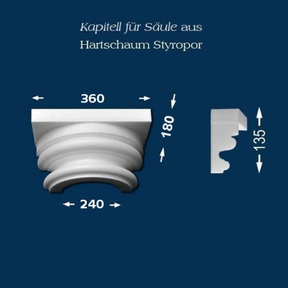 Säulenkapitell "Wiesemann SK12-1" - unbeschichtet