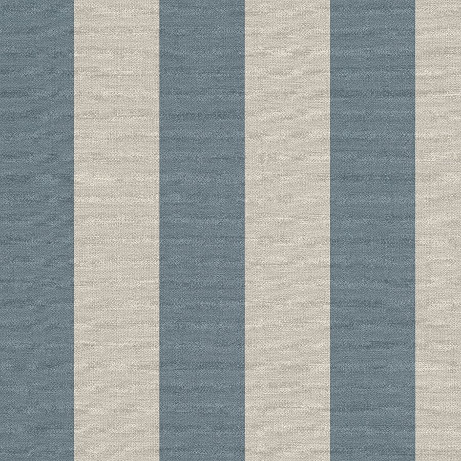 A.S. Creation | Natural Living | 386651 | Vliestapete | Streifentapete | 10.05 x 0.53 m | Blau