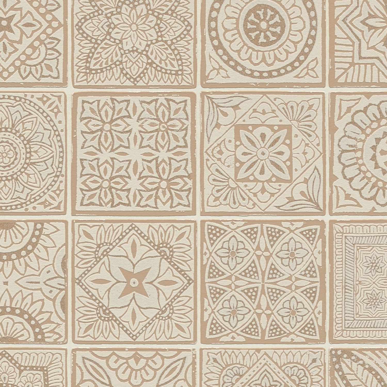 A.S. Creation | Terra | 389213 | Vliestapete | Fliesenoptik | 10.05 x 0.53 m | Rosa