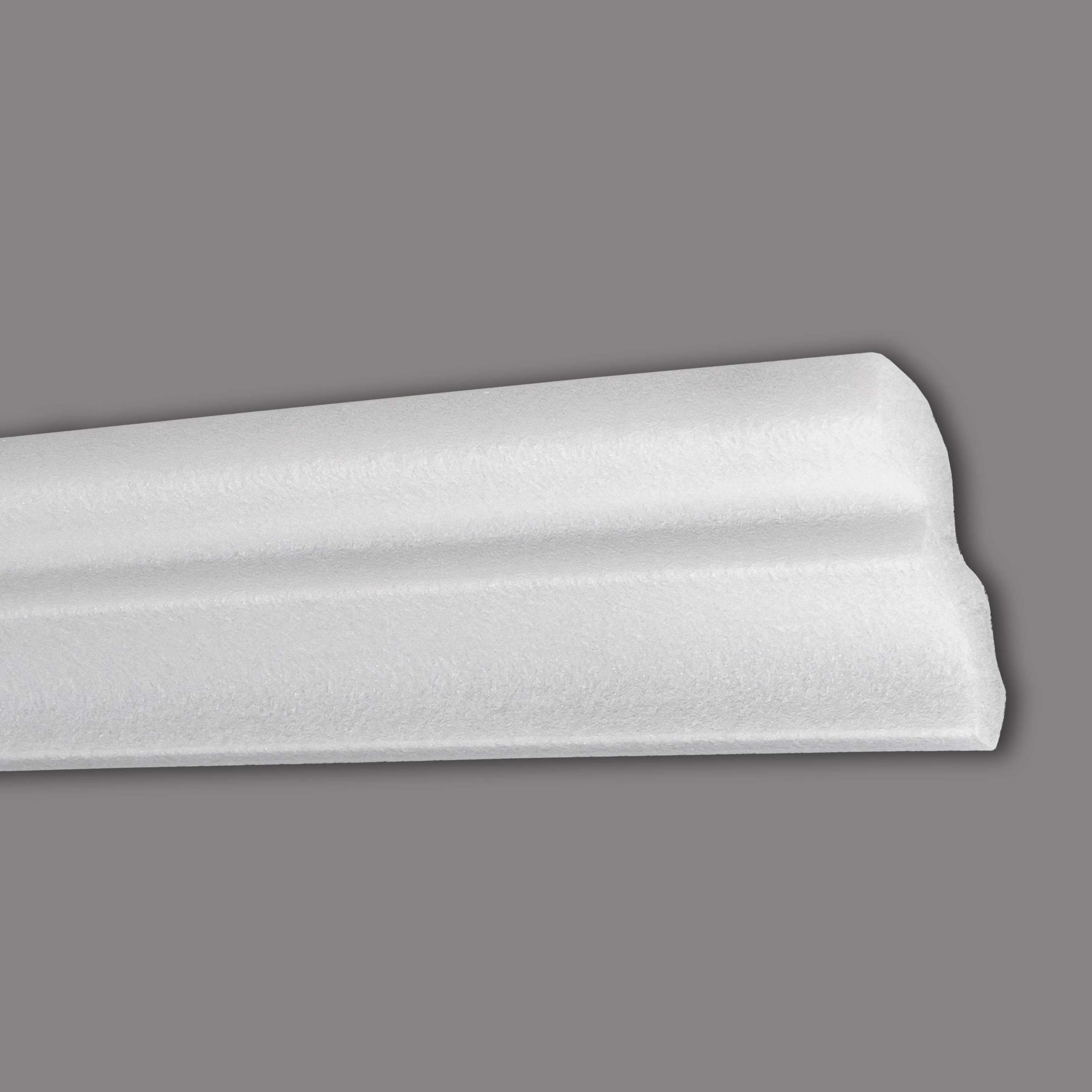 Wiesemann Stuckleiste Eindhoven 05 Polystyrol 48 x 43 x 2000 mm Deckenleiste Weiß