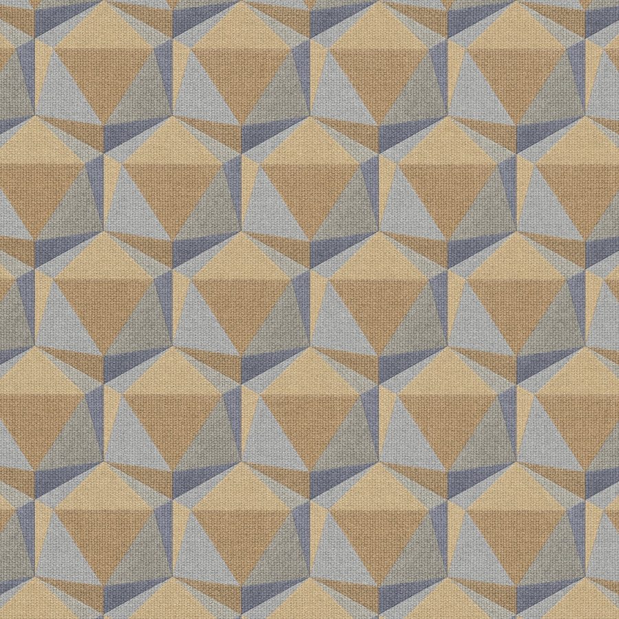 A.S. Creation | Nara | 387483 | Vliestapete | Geometrisch | 10.05 x 0.53 m | Gelb
