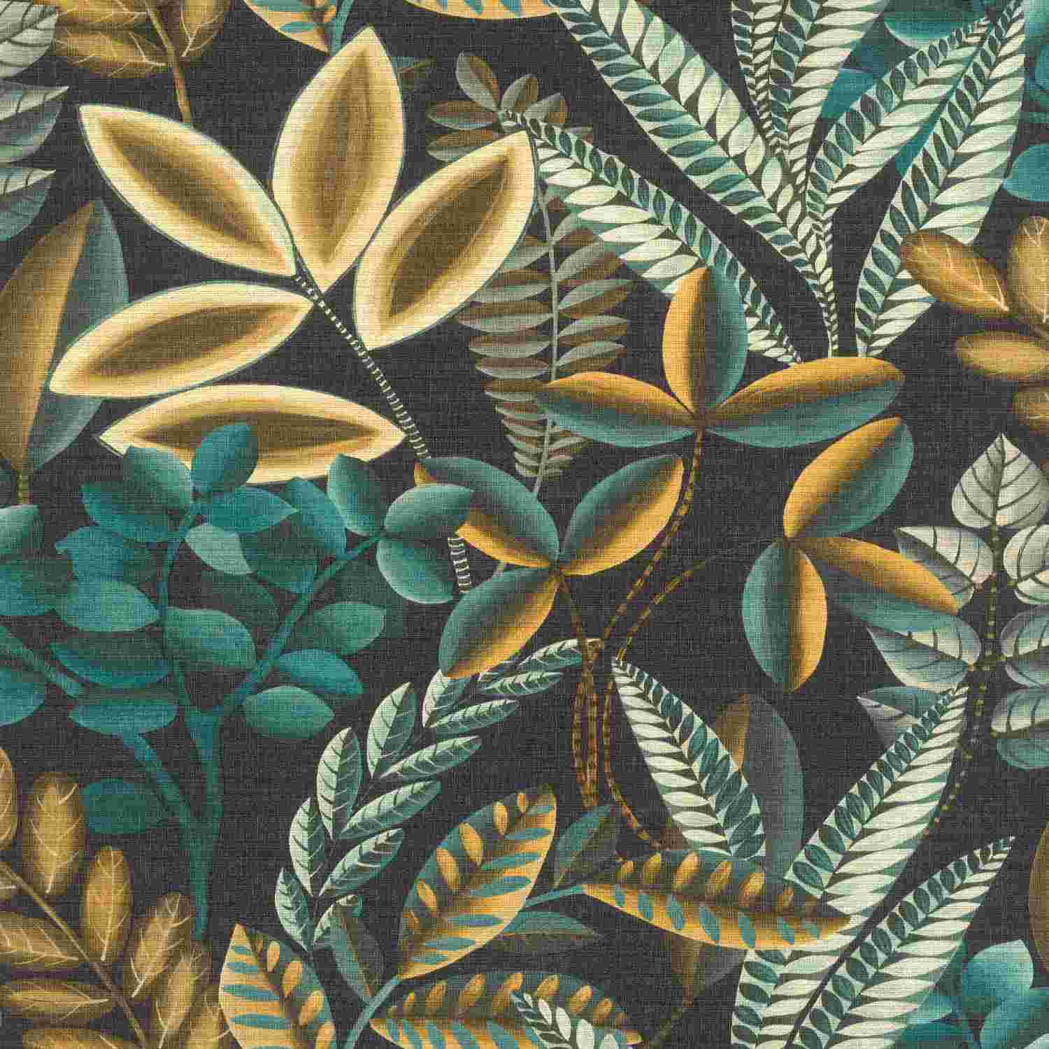 Rasch | Florentine III | 485561 | Vliestapete | Botanisch | 0.53 x 10.05 m | Schwarz