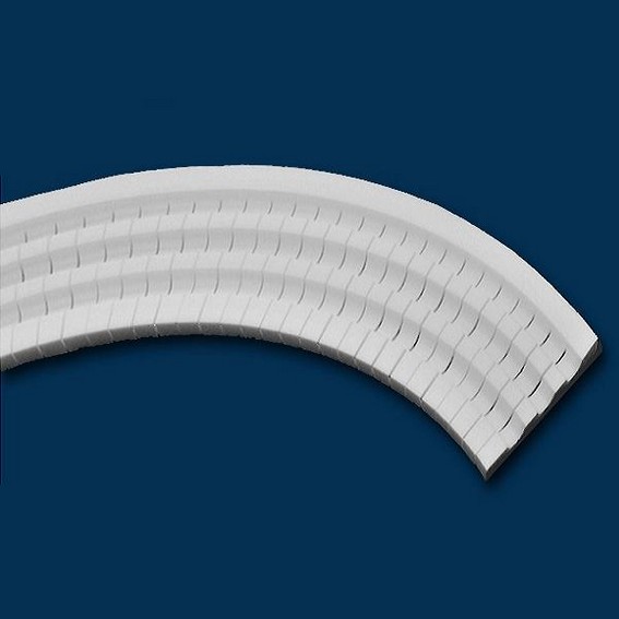 Selbstklebende Wandleiste 30mm X 6m - Flexible Zierleiste Weiß | PVC