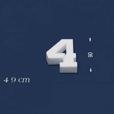 Ziffer "4" - Größe 9 cm