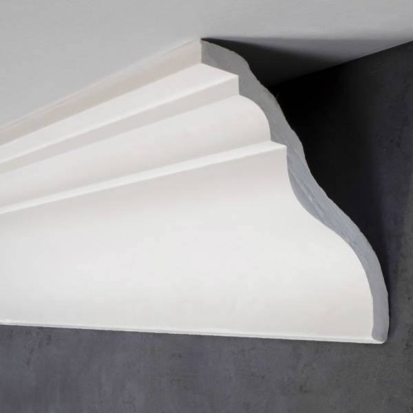 PROVISTON | Gipsleiste Koblenz | Echter Gipsstuck | 95 x 105 x 1165 mm | Stuckleisten aus Gips PROVISTON | Gipsleiste Koblenz | Echter Gipsstuck | 95 x 105 x 1165 mm | Stuckleisten aus Gips