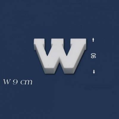 Buchstabe "W" - Größe 9 cm