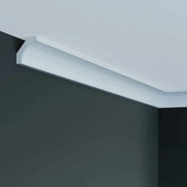 Elite Decor | Stuckleiste P944 | Polyurethan | 69 x 61 x 2000 mm | Styropor Deckenleiste | Weiß Elite Decor | Stuckleiste P944 | Polyurethan | 69 x 61 x 2000 mm | Styropor Deckenleiste | Weiß