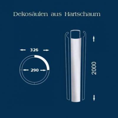 Säulenschaft / Säulenprofil "Wiesemann SP17 glatt" - unbeschichtet