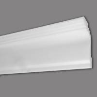 Marbet | Stuckleiste "E-35" | Styropor Deckenleiste | 45 x 67 x 2000 mm | Polystyrol Leiste | Weiß