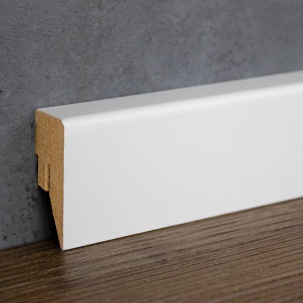 PROVISTON | Sockelleiste weiß | 16 x 40 x 2500mm | weiße Bodenleiste | Eckiges Profil | modern | MDF PROVISTON | Sockelleiste weiß | 16 x 40 x 2500mm | weiße Bodenleiste | Eckiges Profil | modern | MDF