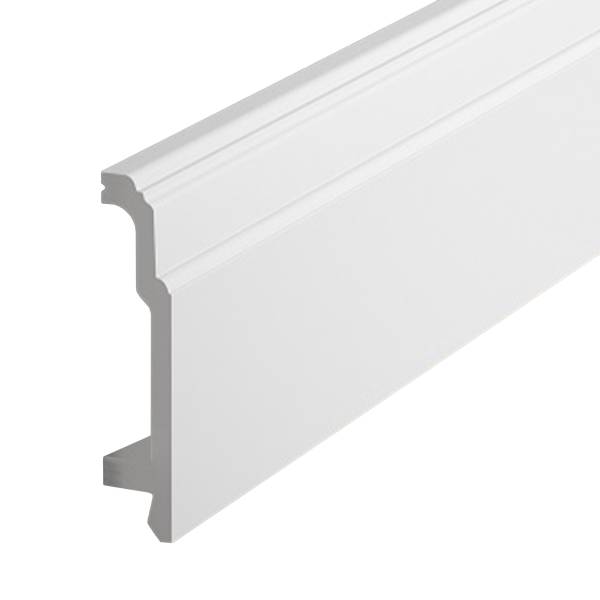 PROVISTON | Sockelleiste "NE363" | 23 x 106 x 2000 mm | Weiß | Fußleiste | Kabelkanal | Hochwertig PROVISTON | Sockelleiste "NE363" | 23 x 106 x 2000 mm | Weiß | Fußleiste | Kabelkanal | Hochwertig
