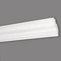 Marbet | Stuckleiste "E-22" | Styropor Deckenleiste | 30 x 30 x 2000 mm | Polystyrol Leiste | Weiß