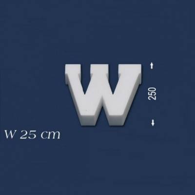 Buchstabe "W" - Größe 25 cm