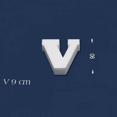 Buchstabe "V" - Größe 9 cm