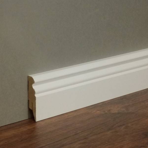 Sockelleisten "Ratingen" 16 x 58 x 2500 mm 72998 Berliner Profil | MDF foliert | weiß Sockelleisten "Ratingen" 16 x 58 x 2500 mm 72998 Berliner Profil | MDF foliert | weiß