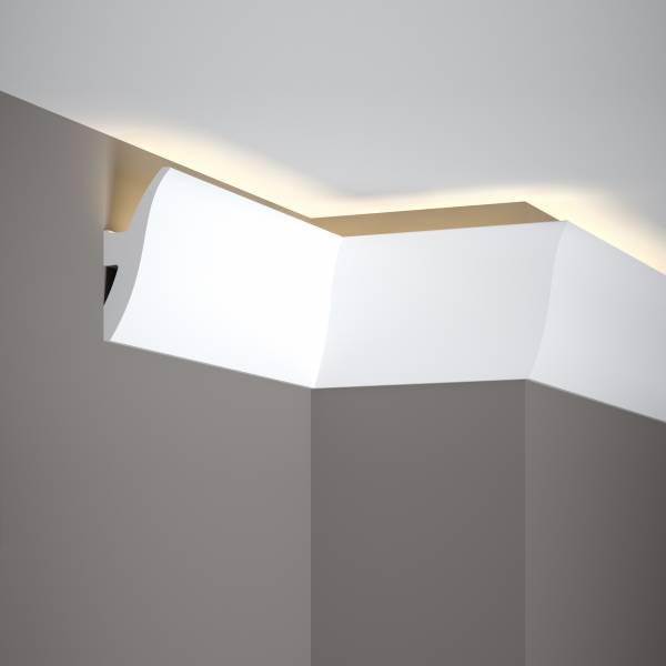 Mardom | LED Lichtleiste "QL009" | 12 x 47 x 2000 mm | Weiß | Deckenleiste | Stuckleiste | Modern Mardom | LED Lichtleiste "QL009" | 12 x 47 x 2000 mm | Weiß | Deckenleiste | Stuckleiste | Modern