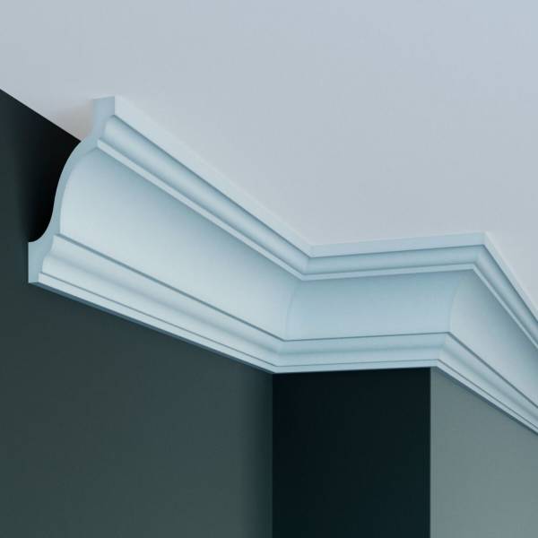Elite Decor Stuckleiste P835| Polyurethan 83 x 83 x 2000 mm Styropor Deckenleiste Weiß Elite Decor Stuckleiste P835| Polyurethan 83 x 83 x 2000 mm Styropor Deckenleiste Weiß