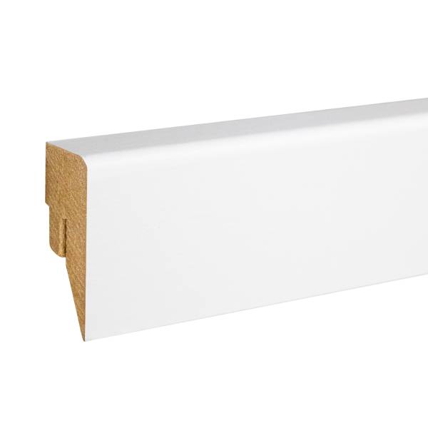PROVISTON Sockelleiste weiß 16 x 40 x 2500mm weiße Bodenleiste Eckiges Profil modern MDF PROVISTON Sockelleiste weiß 16 x 40 x 2500mm weiße Bodenleiste Eckiges Profil modern MDF