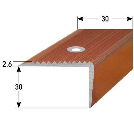Auer | Treppenkanten- & Winkelprofile Delia | H 30 mm | B 30 mm | Spezialemailliert | Aluminium Auer | Treppenkanten- & Winkelprofile Delia | H 30 mm | B 30 mm | Spezialemailliert | Aluminium