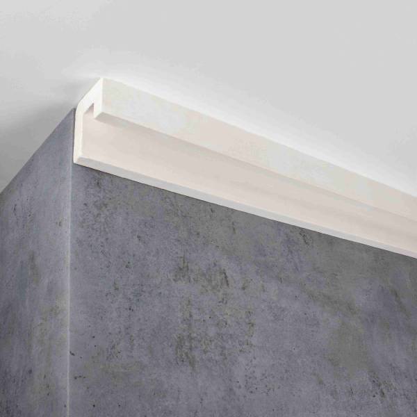 PROVISTON | Gipsleiste "ML-71" | Echter Gipsstuck | 60 x 62 x 1000 mm | Lichtleiste | Stuckleiste PROVISTON | Gipsleiste "ML-71" | Echter Gipsstuck | 60 x 62 x 1000 mm | Lichtleiste | Stuckleiste