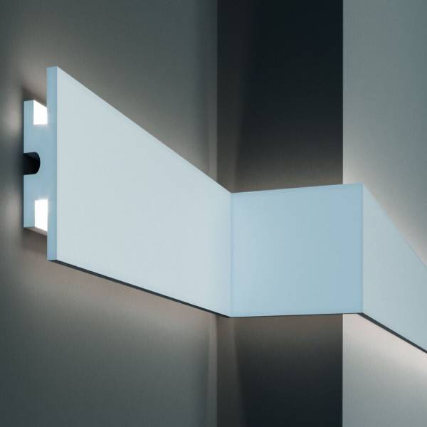 Elite Decor | Lichtleiste KD302| Polystyrol | 120 x 40 x 1150 mm | Weiß | Styropor Deckenleiste Elite Decor | Lichtleiste KD302| Polystyrol | 120 x 40 x 1150 mm | Weiß | Styropor Deckenleiste