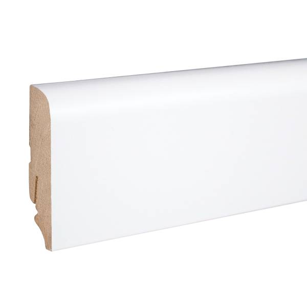 PROVISTON | 19 x 70 x 2400 mm | abgerundetes Profil | folierte Sockelleiste | MDF-Fußleiste | weiß PROVISTON | 19 x 70 x 2400 mm | abgerundetes Profil | folierte Sockelleiste | MDF-Fußleiste | weiß