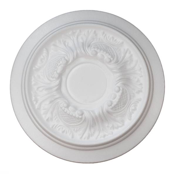 Marbet | Deckenrosette &quot;R14&quot; | Ø34cm | Styropor | weiß