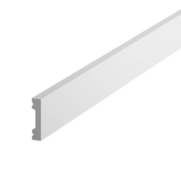 PROVISTON | Sockelleiste "NE011P" | 10 x 40 x 2000 mm | Satin Weiß | Fußleiste | Wohndekoration PROVISTON | Sockelleiste "NE011P" | 10 x 40 x 2000 mm | Satin Weiß | Fußleiste | Wohndekoration