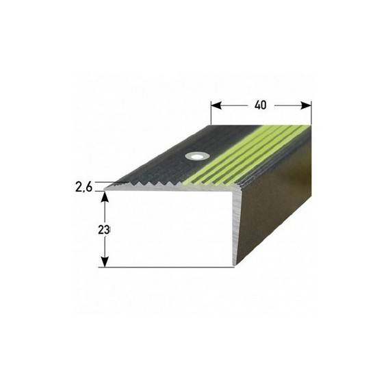 Auer | Treppenkanten & Winkelprofil Cecina | 23 x 40 mm | Abriebfest Spezialemailliert Nachleuchtend Auer | Treppenkanten & Winkelprofil Cecina | 23 x 40 mm | Abriebfest Spezialemailliert Nachleuchtend