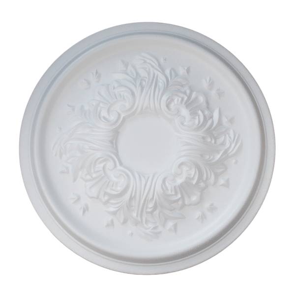 Marbet | Rosette &quot;R12&quot; | Ø 43 cm | Styropor | weiß