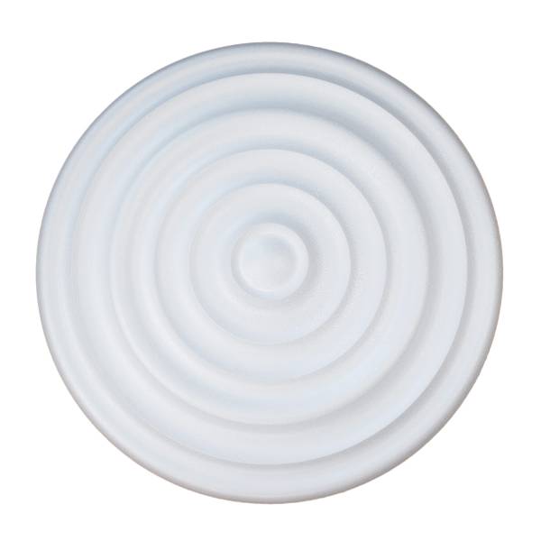 Marbet | Deckenrosette &quot;R1&quot; | Ø 40 cm | Styropor | weiß