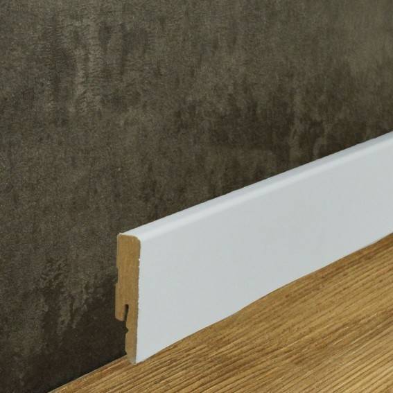 Neuhofer | Sockelleiste "Euskirchen" | FU054L | MDF | 12 x 58 x 2400 mm | Weiß | Fußleiste Neuhofer | Sockelleiste "Euskirchen" | FU054L | MDF | 12 x 58 x 2400 mm | Weiß | Fußleiste