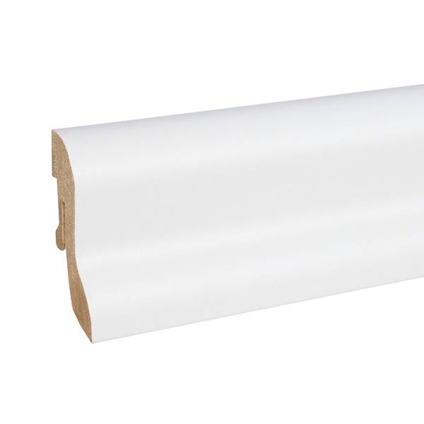 PROVISTON | Sockelleiste | Abgerundetes Profil | 20 x 40 x 2500 mm | MDF foliert | Weiß | Fußleiste PROVISTON | Sockelleiste | Abgerundetes Profil | 20 x 40 x 2500 mm | MDF foliert | Weiß | Fußleiste