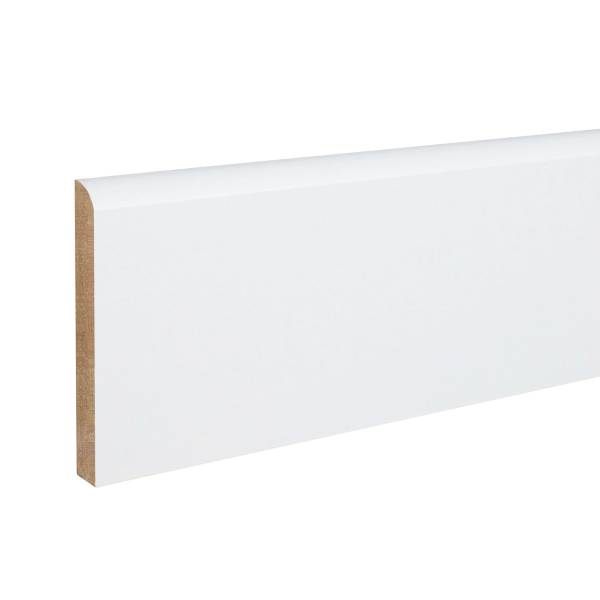 PROVISTON Fußleiste MDF Sockelleiste 10 x 70 x 2000 mm Weiß Foliert Abgerundet PROVISTON Fußleiste MDF Sockelleiste 10 x 70 x 2000 mm Weiß Foliert Abgerundet