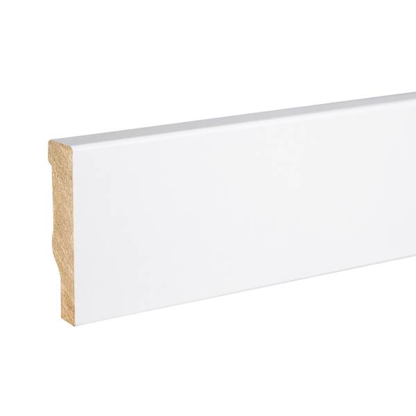 PROVISTON | Sockelleiste | Eckiges Profil | 10 x 40 x 2500 mm | MDF foliert | Weiß | Klassisch PROVISTON | Sockelleiste | Eckiges Profil | 10 x 40 x 2500 mm | MDF foliert | Weiß | Klassisch