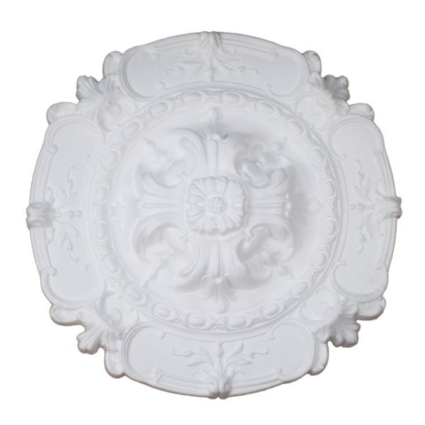 Marbet | Deckenrosette &quot;R5&quot; | Ø 40 cm | Styropor | weiß